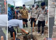Bertempat Di Aula Promoter Polsek Tarumajaya Melaksanakan Santunan Anak Yatim Dan Peletakan Batu Pertama Pembuatan Musholla Al Hadi