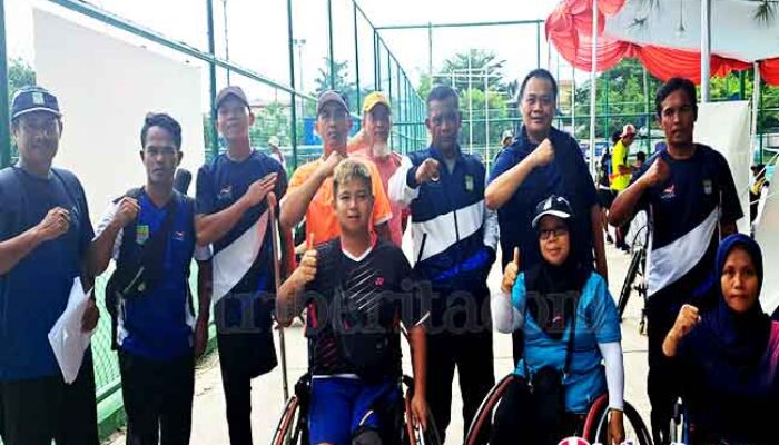 Atlet npci Tenis Lapang Kabupaten Bekasi Berhasil Sumbang Emas pada Event PEPARDA VI JAWA BARAT 2022