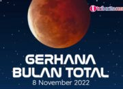 Fenomena alam Gerhana Bulan Total yang bisa diamati dari wilayah Indonesia, Selasa, 8 November 2022