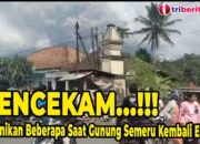 Kepanikan Warga, Saat Gunung Semeru Kembali Erupsi