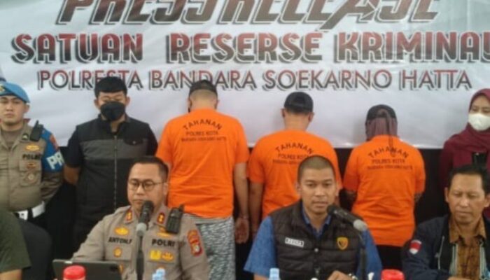 Polresta Bandara Soetta Ringkus 3 Pelaku Sindikat Perdagangan Orang, satu Diantaranya Wanita Tua