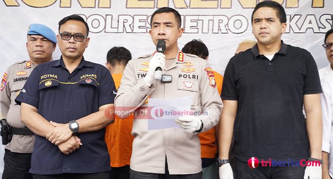Ketiga pelaku berinisial Aji (34), ES (45) dan AM (21) berhasil diamankan di Jalan Ki Hajar Dewantara, Cikarang Utara pada Sabtu (11/02/23).