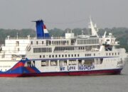 Kapal Ferry usia 57 Tahun Tabrak Side Ramp Dermaga 1 Pelabuhan ASDP Merak Banten