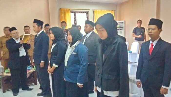 Kabar Pemilu !! Panwaslu Kecamatan Karangbahagia Kabupaten Bekasi Melantik 8 Orang Peserta PKD 