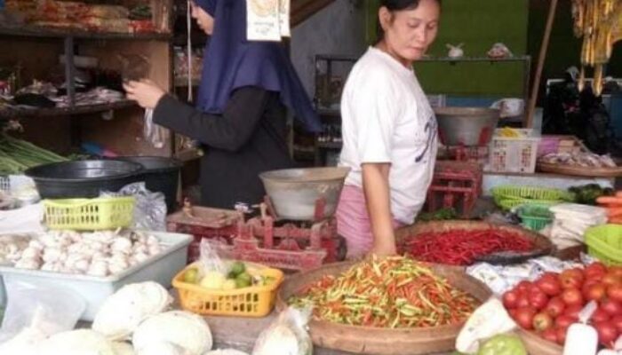 Kenaikan Harga BBM dan Cuaca, Penyebab Kenaikan Harga Bahan Pokok di Pasar Badak Pandeglang