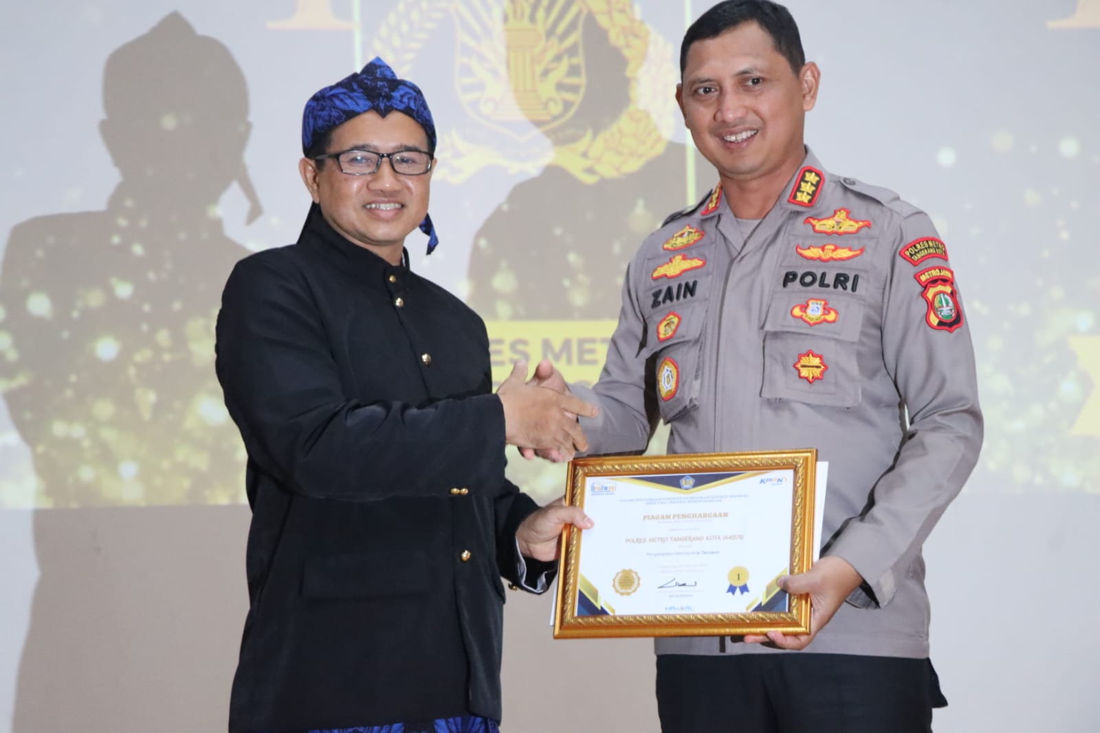 Polres Metro Tangerang kota, Polda Metro Jaya diganjar 2 (dua) penghargaan sekaligus sebagai terbaik pertama nilai IKPA (Indikator Kinerja Pelaksanaan Anggaran) tertinggi katagori satuan kerja (satker)