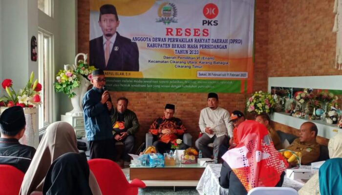 Gelar Reses Perdana di Dapil VI, DPRD Kabupaten Bekasi Terima Masukan dari Masyarakat