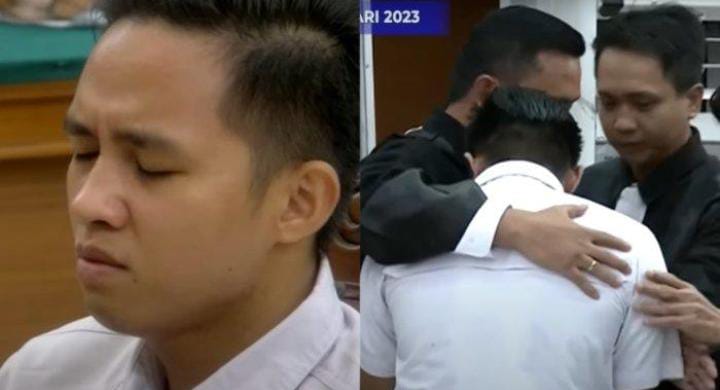 Bharada Richard Eliezer alias Bharada E menjalani sidang pembacaan vonis atau putusan atas kasus dugaan pembunuhan berencana Brigadir J, pada hari ini Rabu (15/2/2023). (Foto : istimewah)