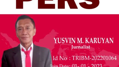 Yusvin M. Karuyan Jurnalist Triberita.com (Foto : Daeng Yusvin)