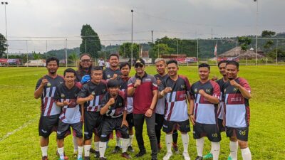 Kesebelasan PWI Bandung Barat (foto: Dodi)