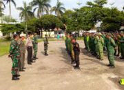 Giat Sinergitas TNI-POLRI dalam Rangka Pembinaan kepada Sat Linmas se Kecamatan Klari