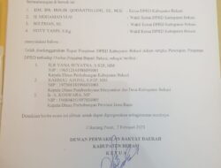 Berita Acara Rapat Pimpinan DPRD Kabupaten Bekasi dalam rangka usulan nama Calon Pj.Bupati Bekasi. (Foto: Muh.Bakhtiar)