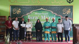 Lapas Pemuda Kelas IIA Tangerang, Menggelar Kegiatan Isra Miraj. (Foto: Fathar)