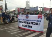 Penggalangan Dana Korban Banjir, Puluhan Mahasiswa Turun Kejalan Desak Pemkab Bekasi Lakukan ini