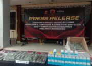 Breaking News !! Polres Karawang Ungkap Kasus Obat-obatan Jenis G Narkotika, Sejumlah Barbuk Dihadirkan