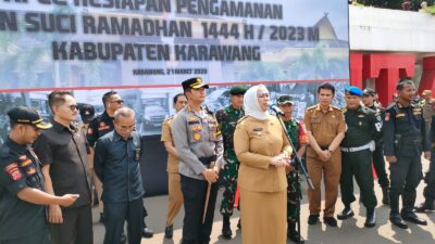 Pemusnahan barang bukti hasil dari operasi pekat tersebut di gelar dalam upacara Apel Pengamanan Bulan Kesiapan Ramadan 2023 Polres Karawang yang dihadiri oleh Bupati dan Wakil Bupati Karawang di Lapang Karangpawitan Karawang.