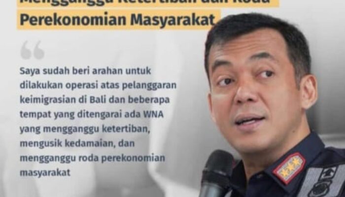 Silmy Karim: Kepada Seluruh Kepala Kantor Imigrasi Agar Tidak Kompromi Dengan WNA Bermasalah