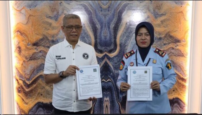Dalam Rangka P4GN, Lapas Pemuda Dan BNNK Tangerang Jalin Kerjasama