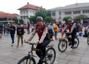 Berikan Rasa Aman Kepada Pengunjung, Polrestro Jakbar Patroli Sepeda