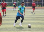 Sinergitas TNI-Polri, Polda Metro Jaya dan Pangdam Jaya Berolahraga Bersama
