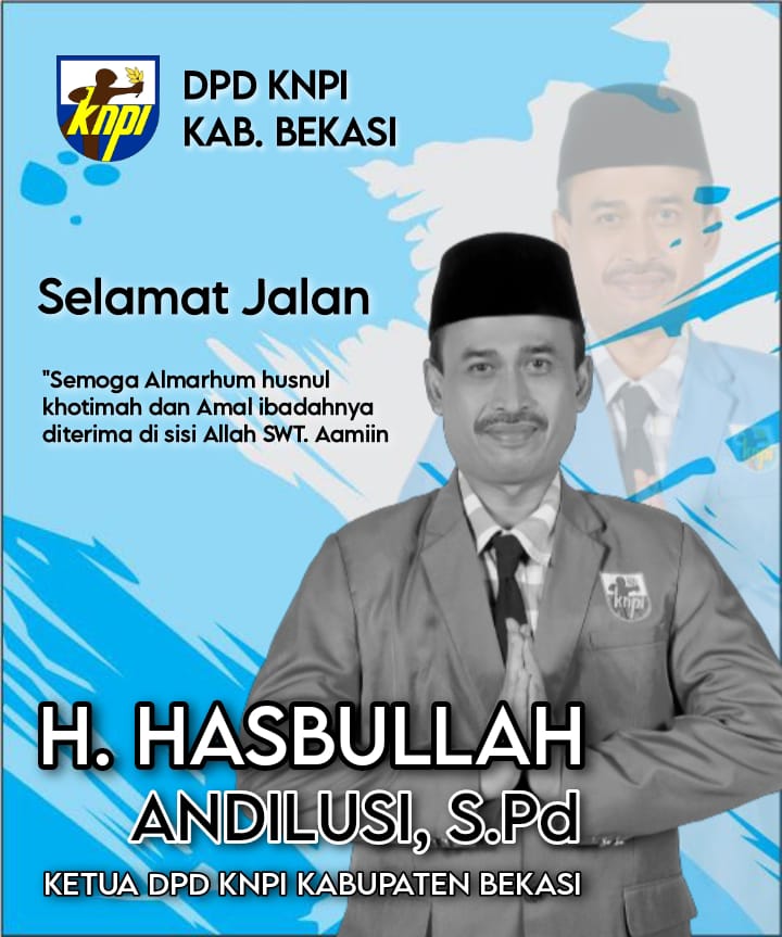 Ketua Dewan Pimpinan Daerah Komite Nasional Pemuda Indonesia (DPD KNPI) Kabupaten Bekasi H.Hasbullah Andilusi Bin KH Syam’un. (Foto : DPD KNPI Kabupaten Bekasi)