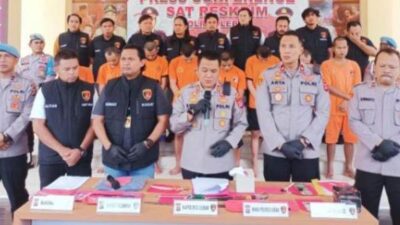 Pelaku pencurian sepeda motor (curanmor), diringkus oleh Satuan Reserse Kriminal (Satreskrim) Polres Lebak. (Foto: Sumber Istimewa)