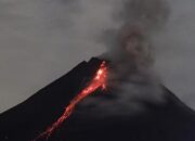 Gunung Merapi Luncurkan 23 Guguran Lava Pijar ke Arah Kali Bebeng dan Kali Boyong