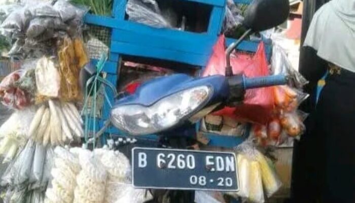 Nahas, Sepeda Motor Pedagang Sayur Beserta Isinya Raib di Gondol Maling di Karawang