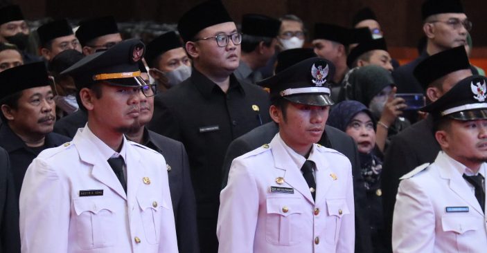 Penjabat (Pj) Bupati Bekasi Dani Ramdan melantik 179 Pejabat Administrator dan Pengawas di lingkungan Pemerintah Kabupaten Bekasi