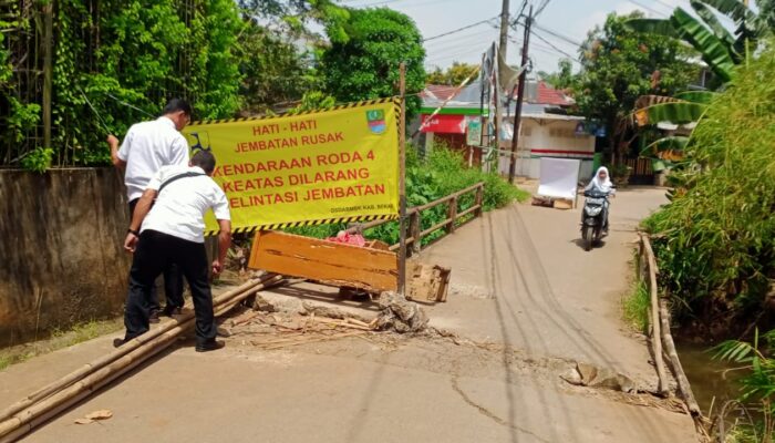 DSDABMBK Kabupaten Bekasi Gelontorkan Dana Rp 2 Miliar untuk Perbaikan Jembatan Sainin
