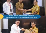 Kepala Dinas SDABMBK Gelar Sertijab Kabid Pembangunan Jembatan