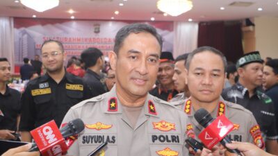 Polda Metro Jaya Yang di Pimpin Wakapolda Metro Jaya Bersilaturahmi Kepada Ormas dan Mahasiswa (foto: Fathar)