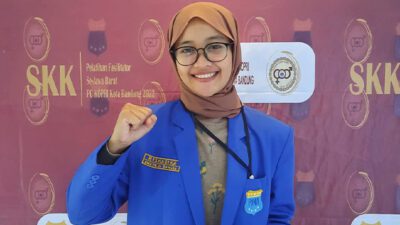 Risma Dika Alvianti Ketua Komisariat PMII Pelita Bangsa. (Foto: Muh. Bakhtiar)