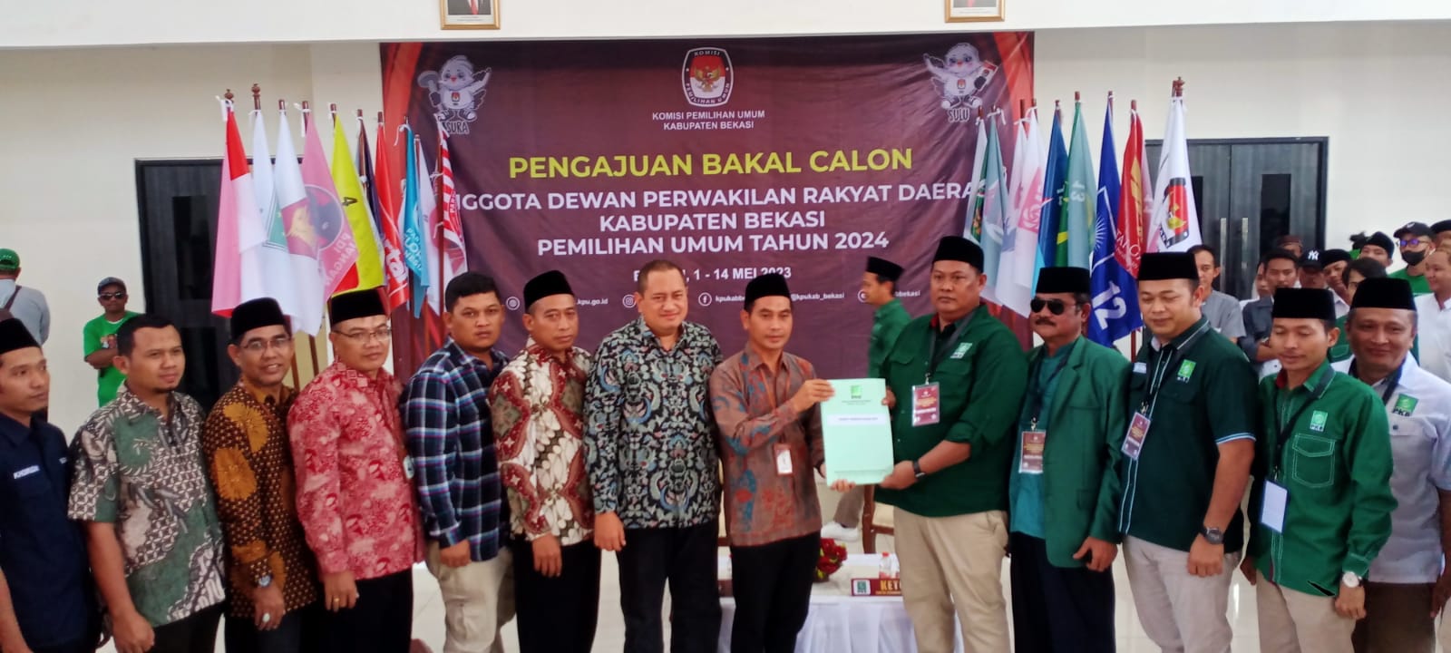 Pengajuan bakal calon anggota DPRD Kabupaten Bekasi dari DPC PKB Kabupaten Bekasi
