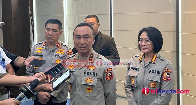 Kadiv Humas Polri Irjen Pol Sandi Nugroho Memberikan Keterangan Terkait Penindakan Pelanggaran Lalu Lintas. (Foto: Fathar)