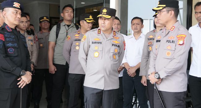 Kapolda Metro Jaya Kunjungi Polres Pelabuhan Tanjung Priok. (Foto: Fathar)