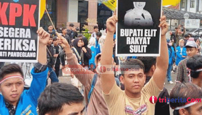 PMII dan Elemen Pemuda Pandeglang Tantang KPK dan PPATK Periksa Bupati Pandeglang, Irna Narulita