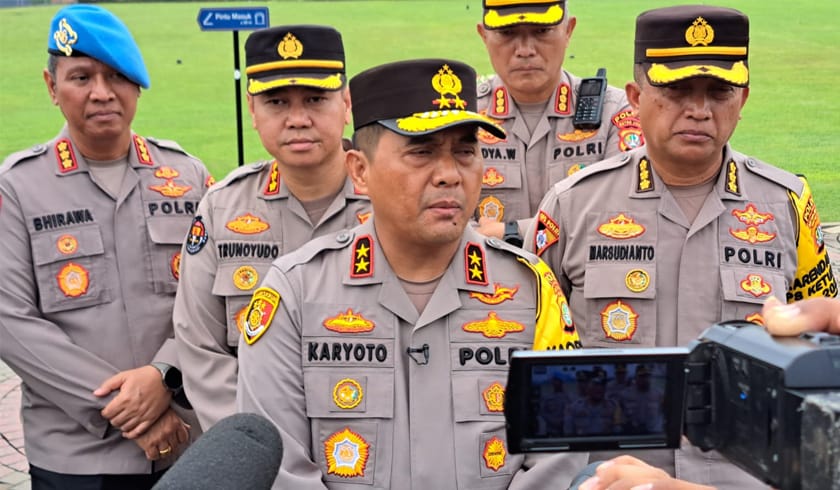 Kapolda Metro Jaya Irjen Pol Karyoto Meminta Para Komandan Untuk Mendisiplinkan Para Anggotanya Yang Melakukan Pelanggaran. (Foto: Fathar)