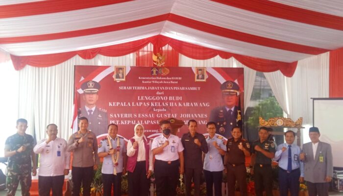 Lapas Kelas IIA Karawang Gelar Sertijab dan Pelepasan, ini pesan Lenggono 
