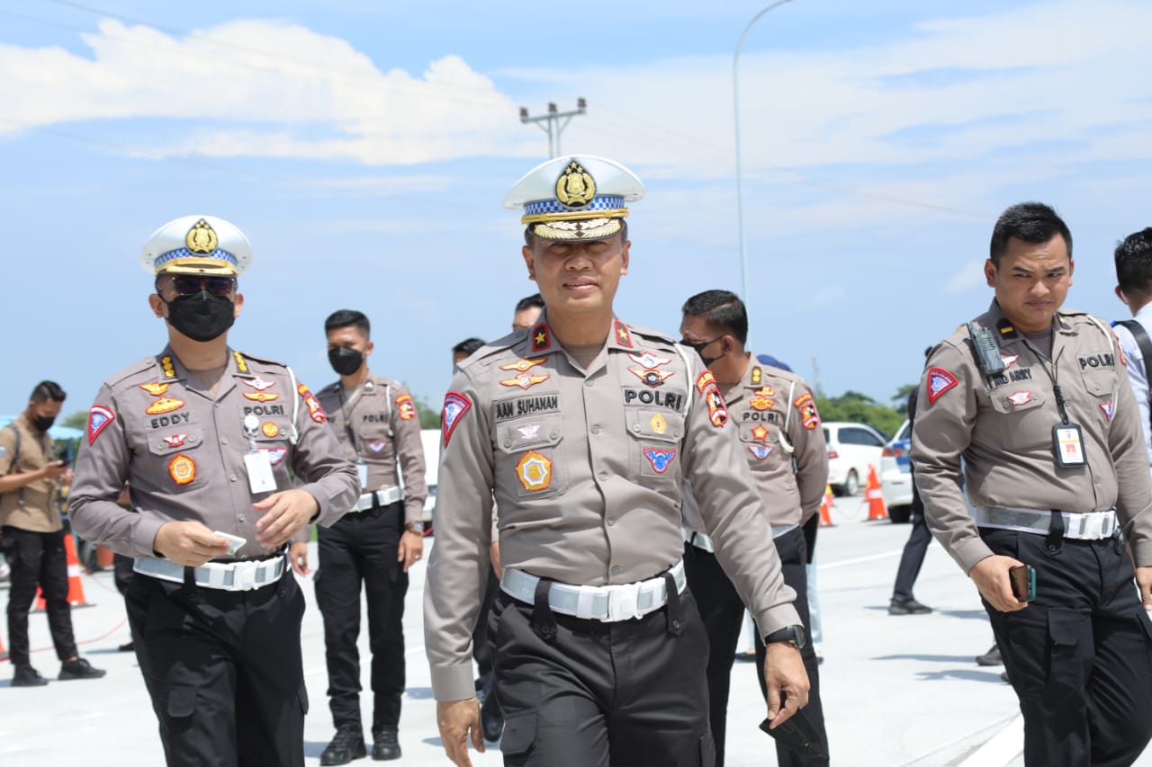 Dirgakkum Korlantas Polri Brigjen Pol Aan Suhanan mengatakan, dengan adanya libur bersama dan cuti bersama di Idul Adha 2023 diprediksi akan adanya peningkatan arus. (Foto: Fathar)