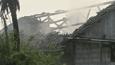 Lokasi rumah yang terbakar di Kampung Pule, Desa Karang Anyar, Kecamatan Karang Bahagia, Kabupaten Bekasi. (Foto: Asun Nirwanto)