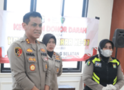 Sambut Hari Bhayangkara Ke-77, Polres Tangsel Gelar Donor Darah