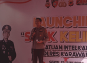 Permudah Warga, Polres Karawang Melaunching SKCK Keliling di SMK BK 1 Dan 2