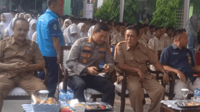 Kapolres Karawang, menggelar acara melaunching pembuatan surat keterangan catatan kepolisian (SKCK) Keliling. (Foto: Andika)