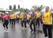 Bersama Jalin Sinergitas TNI dan Polri Di Serang Banten Kompak Laksanakan Olahraga Bersama