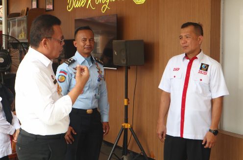 Dirjen HAM menyambangi Lapas Pemuda Kelas IIA Tangerang, dalam kunjungannya Dirjen HAM mengapresiasi pelayanan publik Lapas. (Foto: Fathar)