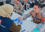 Sambut HUT Bhayangkara Ke-77, Polres Cimahi Laksanakan Donor Darah Secara Massal