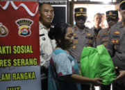Polres Serang Polda Banten Bakti Sosial Jelang HUT Bhayangkara ke 77