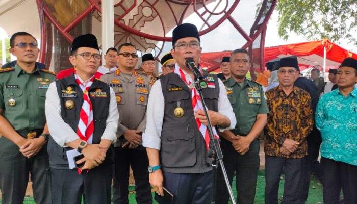 Bertolak ke Gedung Juang, Ridwan Kamil Ingatkan Pj Bupati Bekasi jaga Kondusifitas Jelang Pemilu 2024
