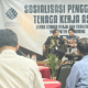 Sosialisasi penggunaan tenaga Kerja Asing (TKA) Di hotel Brits, Teluk Jambe Timur, Kabupaten Karawang, Jawa Barat, Pada 8 Juni 2023. (Foto: Andika)